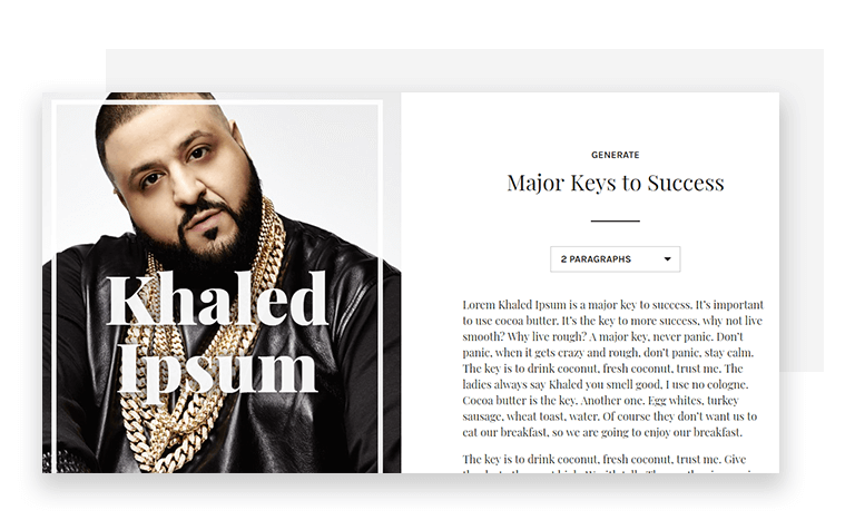 Dj Khaled Keys To Success Generator